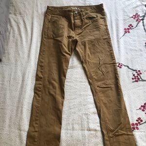 Men’s Tan Carbon Skinny Jeans